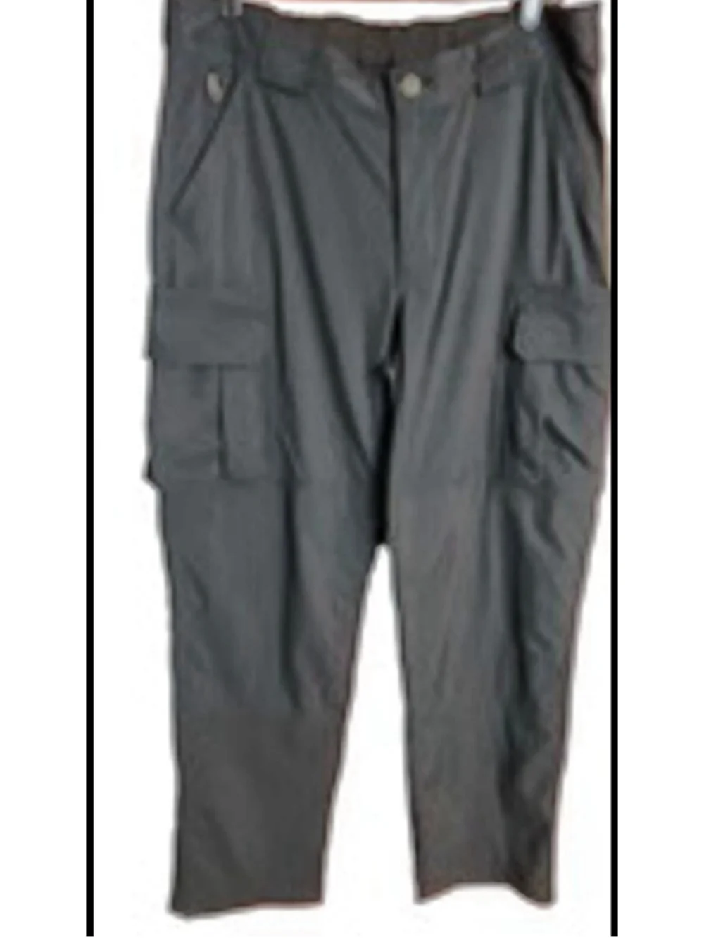 Duluth Trading Dry on the Fly Cargo Pants Mens Lx32 Black Nylon Hiking UPF